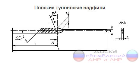 Надфиль плоский 160/80 мм, СССР.