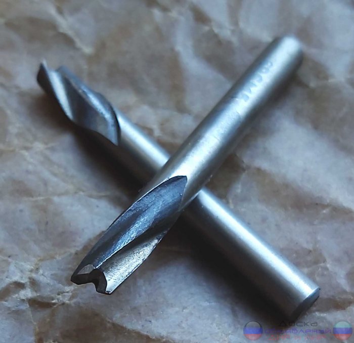 Фреза шпоночная 6,0 мм, ц/х, Z2, Р6М5.